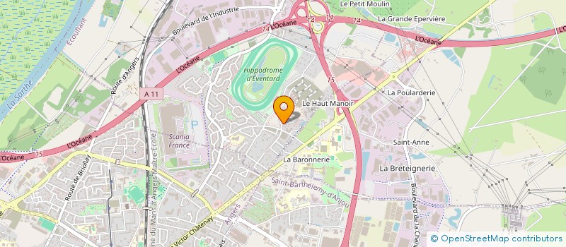 localisation de l'entreprise LE NID D'OLIVIER à ECOUFLANT