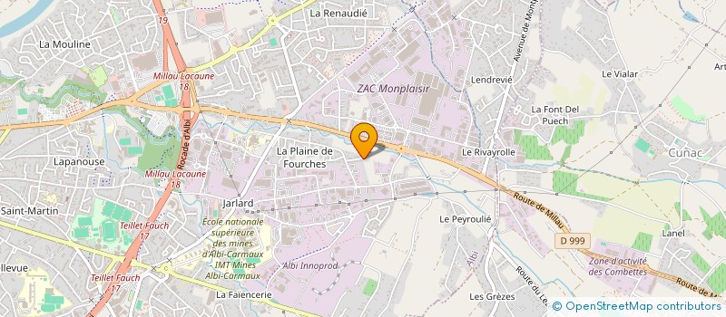 localisation de l'entreprise LE NID DANS LES BOIS à ALBI