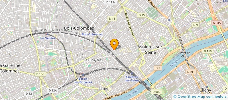 localisation de l'entreprise LE NID DANS LES BRUMES  ASNIERES-SUR-SEINE