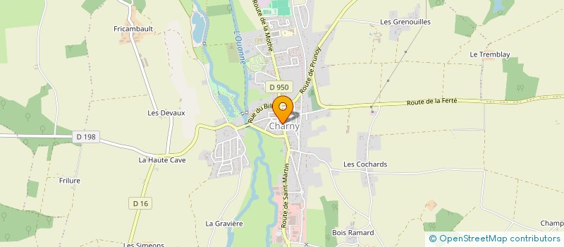 localisation de l'entreprise LE NID DE JOSEPHINE  CHARNY OREE DE PUISAYE
