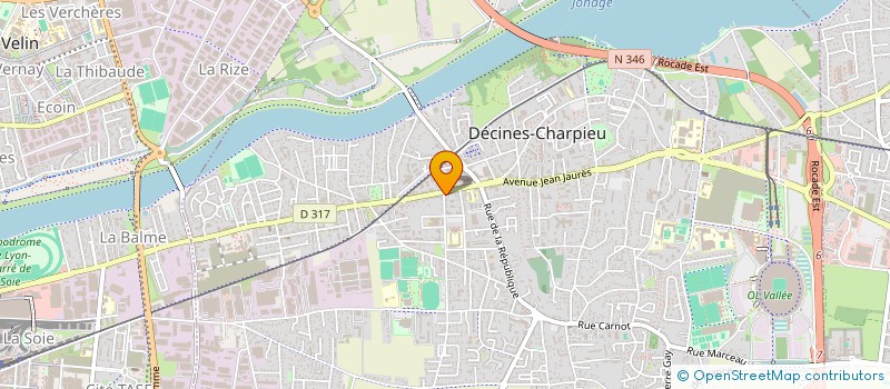 localisation de l'entreprise LE NID DE PIE  DECINES-CHARPIEU