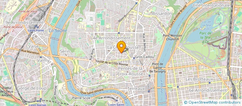 localisation de l'entreprise LE NID DES ANGES 0707  LYON