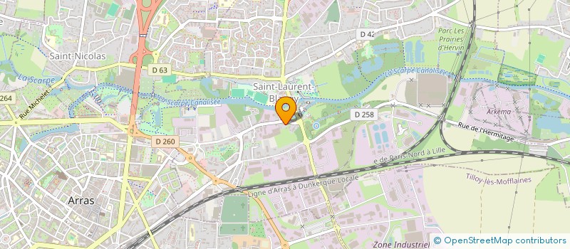 localisation de l'entreprise LE NID DES CHOUETTES  SAINT-LAURENT-BLANGY