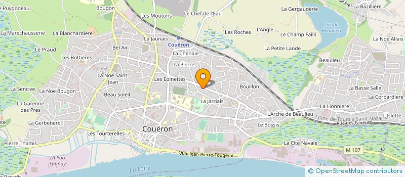 localisation de l'entreprise LE NID DES CIGOGNES à COUERON