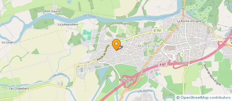 localisation de l'entreprise LE NID DES COLIBRIS à MURS-ERIGNE