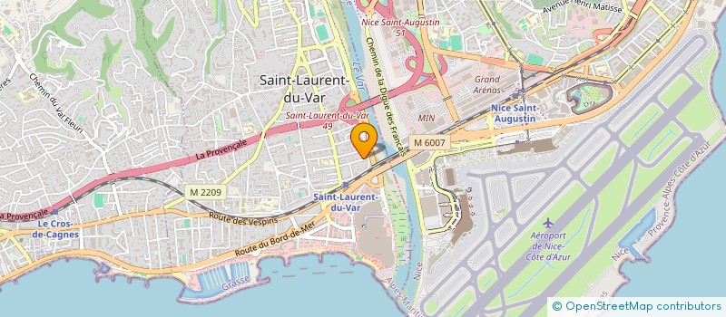 localisation de l'entreprise LE NID DES COLOMBES  SAINT-LAURENT-DU-VAR