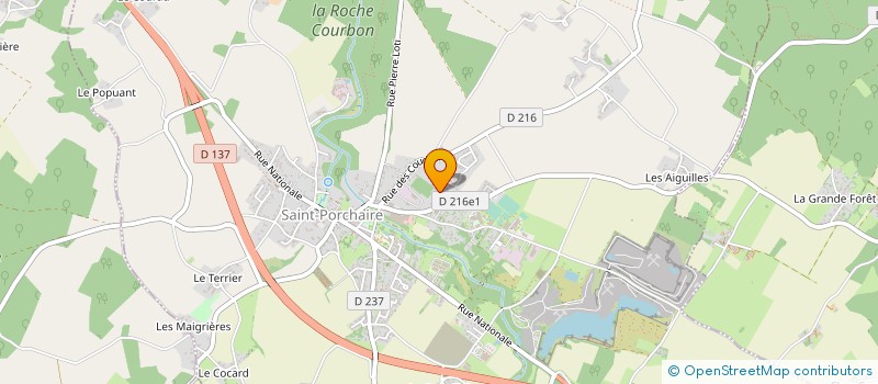 localisation de l'entreprise LE NID DES HIRONDELLES  SAINT-PORCHAIRE