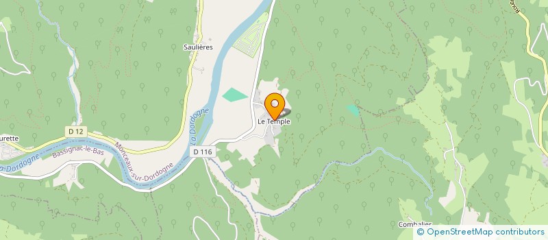 localisation de l'entreprise LE NID DES LUCIOLES  MONCEAUX-SUR-DORDOGNE