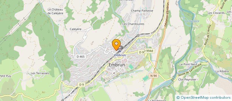 localisation de l'entreprise LE NID DES MILANS à EMBRUN