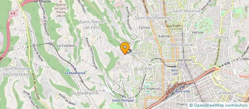 localisation de l'entreprise LE NID DES OURS à NICE