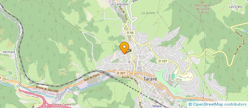 localisation de l'entreprise LE NID DU BOIS D'OINGT  TARARE