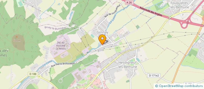 localisation de l'entreprise LE NID DU MOULIN à GOSNAY