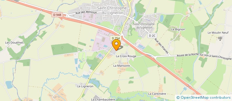 localisation de l'entreprise LE NID DU PECHEUR  SAINT-CHRISTOPHE-DU-LIGNERON