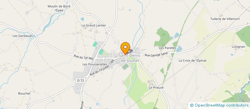localisation de l'entreprise LE NID EPICERIE SOLIDAIRE ET SOCIALE à SAINT-DENIS-DE-JOUHET