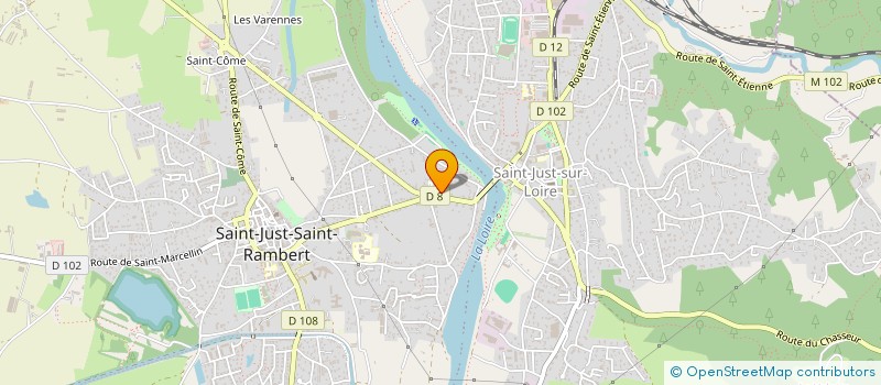 localisation de l'entreprise LE NID FOREZIEN  SAINT-JUST-SAINT-RAMBERT