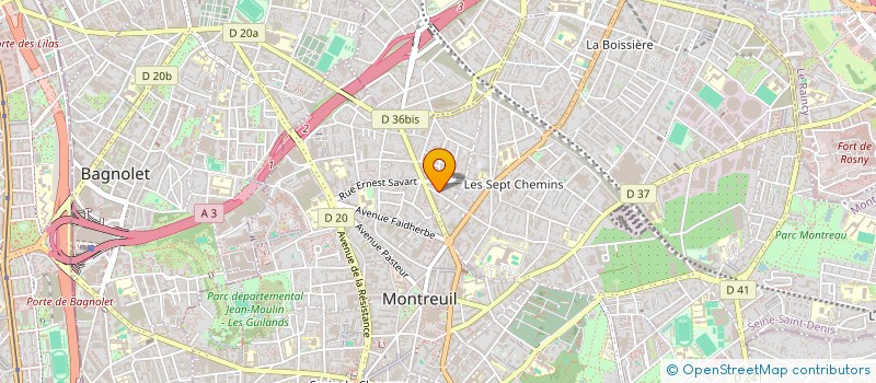 localisation de l'entreprise LE NID TERRACOTTA à MONTREUIL