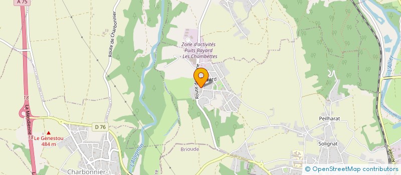 localisation de l'entreprise LE NIGHT  AUZAT-LA-COMBELLE