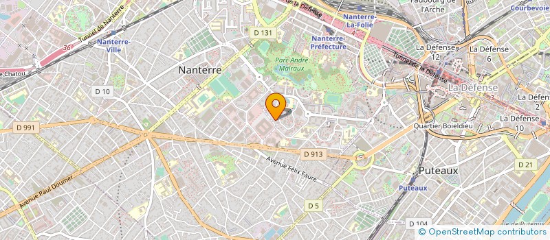 localisation de l'entreprise LE NIL à NANTERRE
