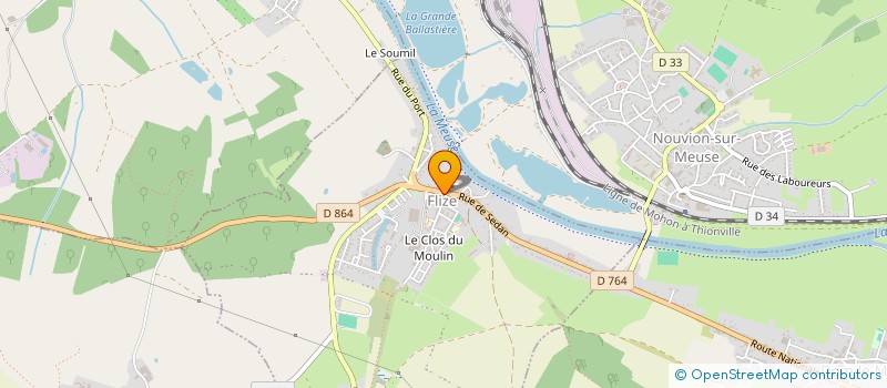 localisation de l'entreprise LE NIL  FLIZE