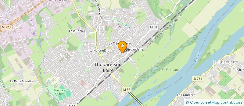 localisation de l'entreprise LE NINIVEN à THOUARE-SUR-LOIRE