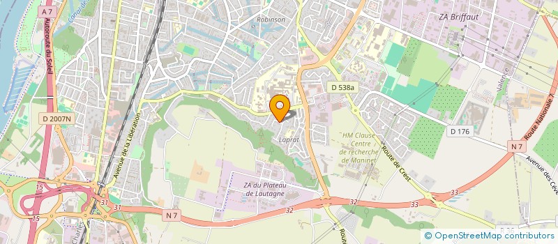 localisation de l'entreprise LE NIREMONT à VALENCE