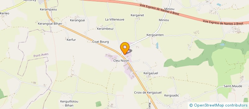 localisation de l'entreprise LE NIZONAIS à PONT-AVEN