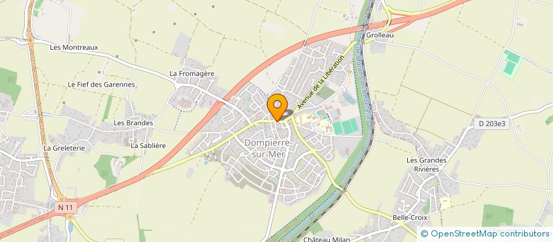 localisation de l'entreprise LE NOAYANN  DOMPIERRE-SUR-MER