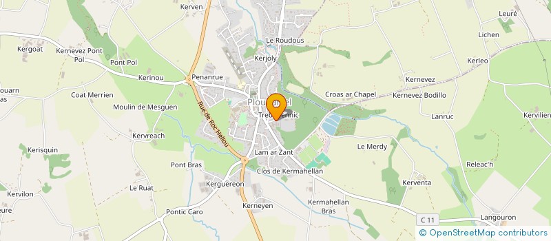 localisation de l'entreprise LE NOEUD DE CABESTAN à PLOUDANIEL