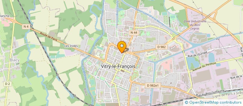 localisation de l'entreprise LE NOIROT à VITRY-LE-FRANCOIS