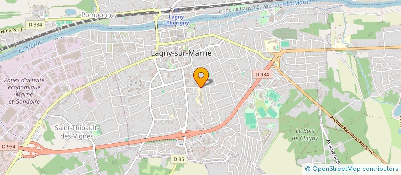 localisation de l'entreprise LE NOISETIER à LAGNY-SUR-MARNE