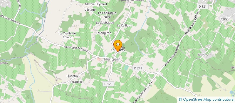 localisation de l'entreprise LE NOISETIER  NERIGEAN