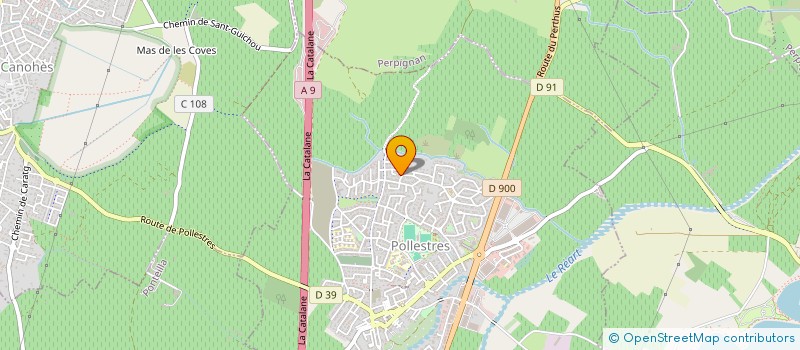 localisation de l'entreprise LE NOMBRE 7  POLLESTRES