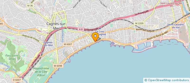 localisation de l'entreprise LE NONCHALOIR à CAGNES-SUR-MER