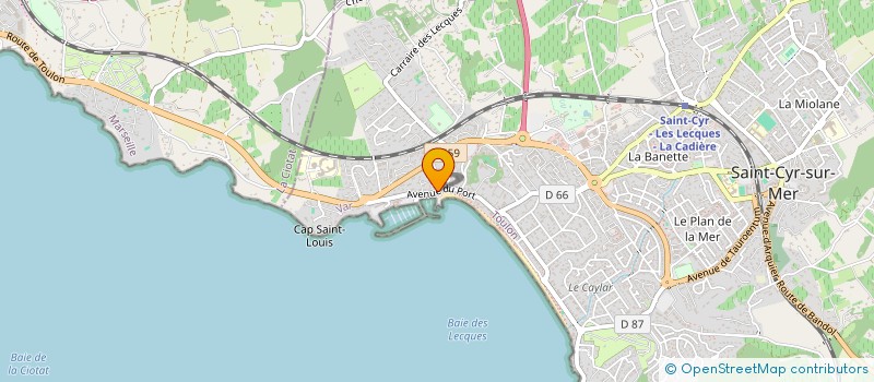 localisation de l'entreprise LE NOOK'S à SAINT-CYR-SUR-MER