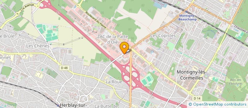 localisation de l'entreprise LE NOREST  HERBLAY-SUR-SEINE