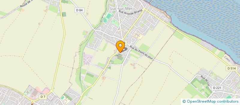 localisation de l'entreprise LE NORMANDIE  LUC-SUR-MER