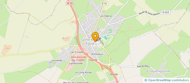 localisation de l'entreprise LE NORMANDY  SAINTE-MERE-EGLISE