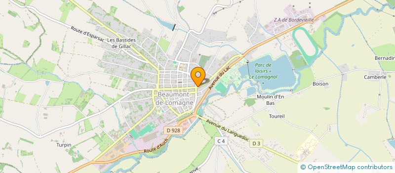 localisation de l'entreprise LE NORMANDY  BEAUMONT-DE-LOMAGNE