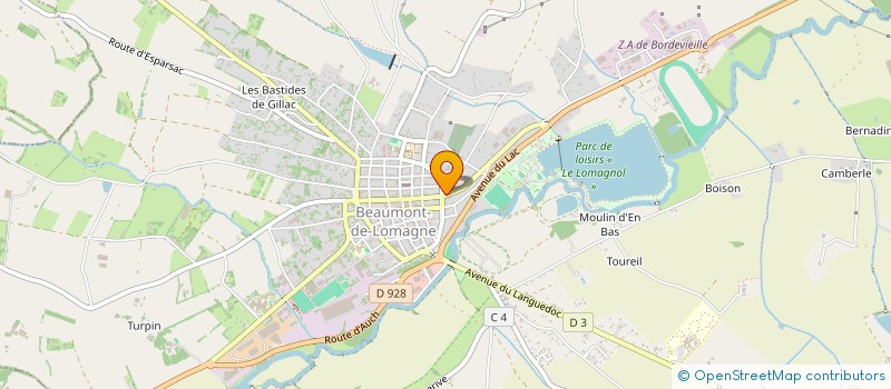 localisation de l'entreprise LE NORMANDY  BEAUMONT-DE-LOMAGNE