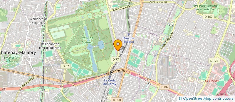 localisation de l'entreprise LE NOTRE-CHOISY à ANTONY