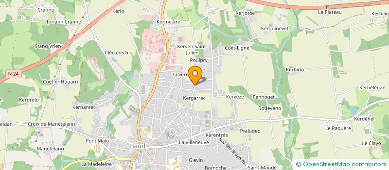 localisation de l'entreprise LE NOUEN PATRIMOINE  BAUD