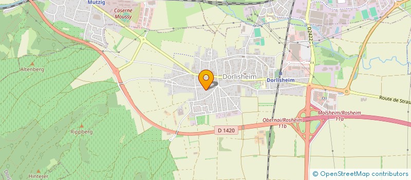 localisation de l'entreprise LE NOUVEAU BOEUF ROUGE  DORLISHEIM