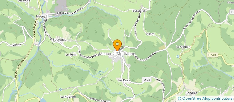 localisation de l'entreprise LE NOUVEAU CHAPITRE  MEAUX-LA-MONTAGNE