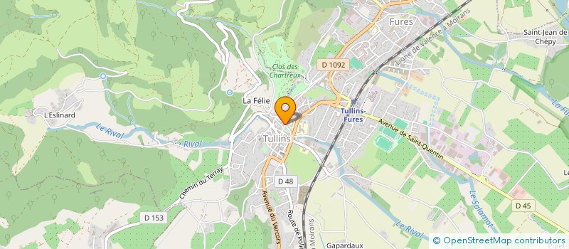 localisation de l'entreprise LE NOUVEAU GRIBOUILLE à TULLINS