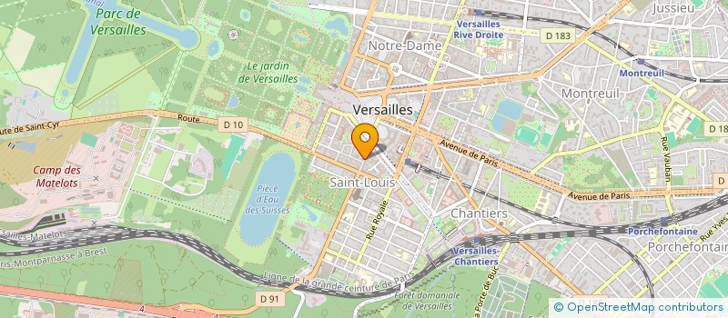 localisation de l'entreprise LE NOUVEAU LAZARE à VERSAILLES