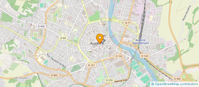 localisation de l'entreprise LE NOUVEAU MONDE à AUXERRE