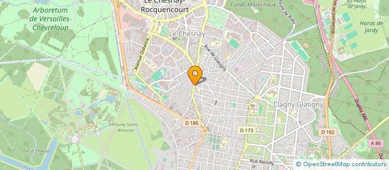 localisation de l'entreprise LE NOUVEAU P'TIT CORDONNIER  LE CHESNAY-ROCQUENCOURT