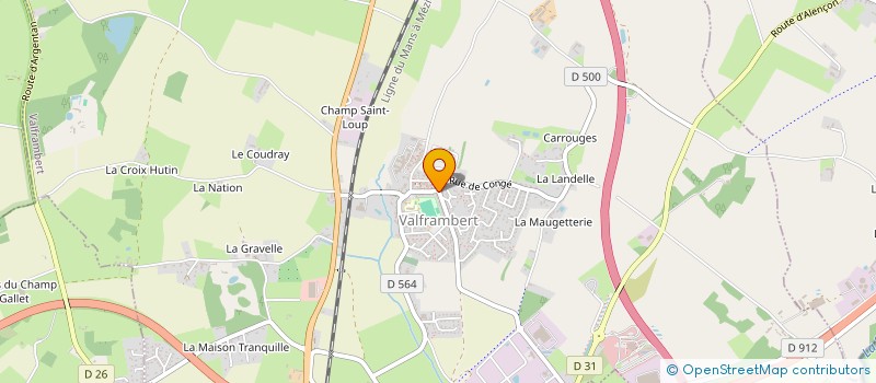 localisation de l'entreprise LE NOUVEAU PASSAGE à VALFRAMBERT