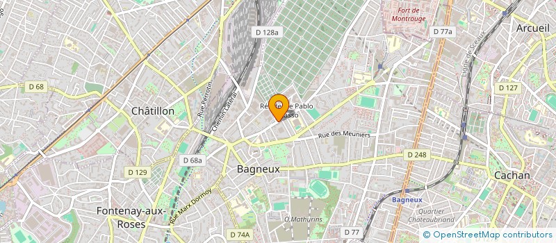 localisation de l'entreprise LE NOUVEAU PEKIN  BAGNEUX