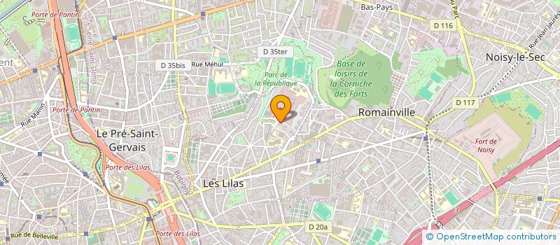 localisation de l'entreprise LE NOUVEAU PETIT LATIN à LES LILAS